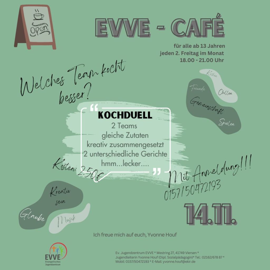 EVVE Café Flyer 14.11.2025 Kochduell
